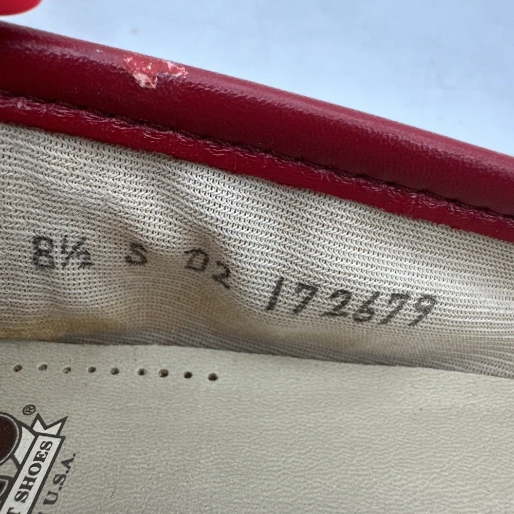 SAS Tri-pad‎ Comfort Red Leather Loafer  Size 8.5 S D2 Model 172679